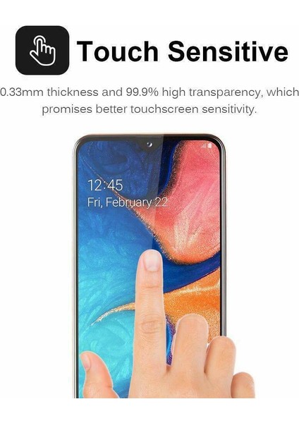Samsung Galaxy A7 2018 ile Uyumlu 5d Hayalet Ekran Koruyucu Cam