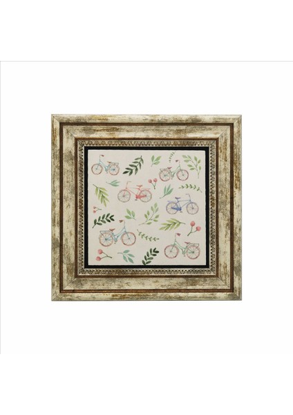 Hollanda Bisklet Görseli Baskılı Doğaltaş Tablo (25 x 25 Krg-37) fiyatları