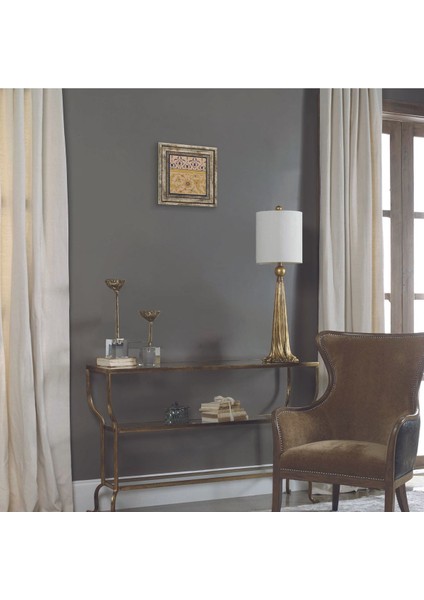 Osmanlı Tezhip Deseni Baskılı Doğaltaş Tablo (25 x 25 Kd-48) modelleri