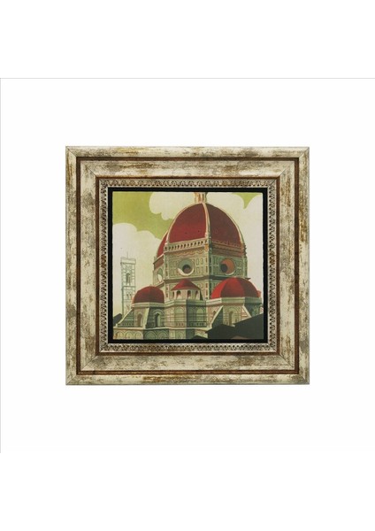 Italya Görseli Baskılı Doğaltaş Tablo 25 cm x 25 cm KRG-058 fiyatları