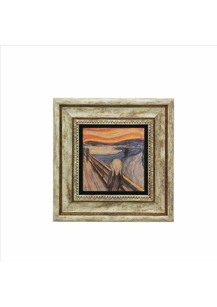 Çığlık (Edvard Munch, 1893) Baskılı Doğaltaş Tablo (20 x 20 KRG-168) fiyatları