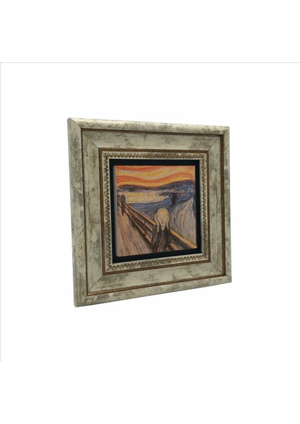 Çığlık (Edvard Munch, 1893) Baskılı Doğaltaş Tablo (20 x 20 KRG-168) fırsatları