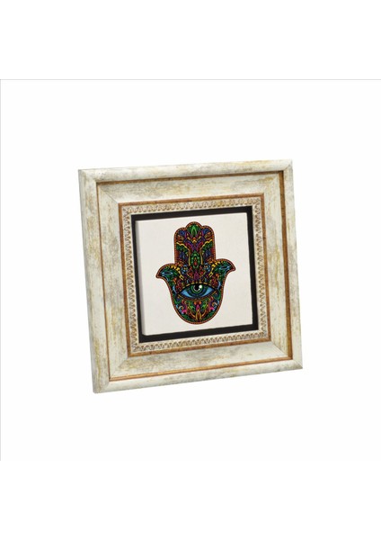 Fatıma’nın Eli Baskılı Doğaltaş Tablo (20 x 20 Kd-3)