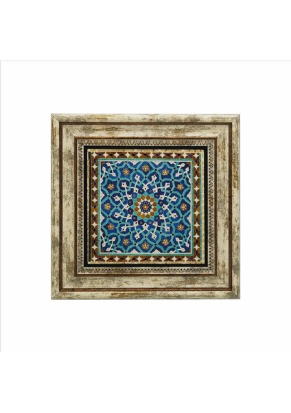 Iran Geometrik Mozaiği Baskılı Doğaltaş Tablo 25CMX25CM KD-106 fiyatları