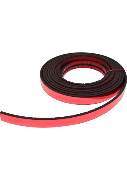 Parlak Kırmızı 15 mm Nikelaj Şerit 3 m