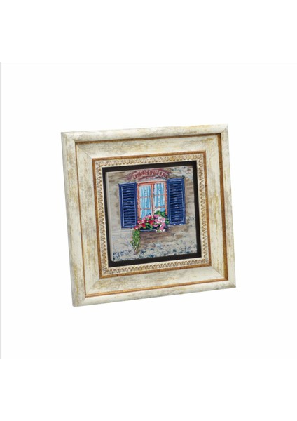 Italya Görseli Baskılı Doğaltaş Tablo (20 x 20 Krg-60)