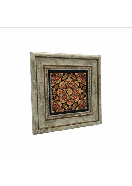 Iran Deseni Baskılı Doğaltaş Tablo (20 x 20 Kd-25)