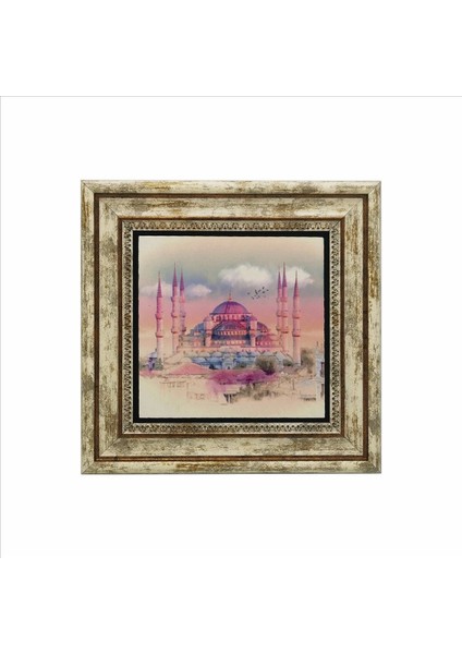 Sultanahmet Camii Baskılı Doğaltaş Tablo 25CMX25CM KRT-012 fiyatları