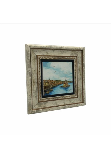 Kız Kulesi Baskılı Doğaltaş Tablo (20 x 20 Krt-19) fırsatları