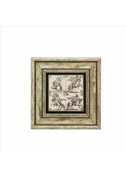 Hollanda Deseni Baskılı Doğaltaş Tablo (20CMX20CM )(KD-100)
