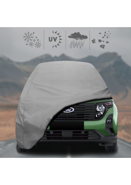 Ford Tourneo Courıer (2023 - ) Oto Branda Su Geçirmez Miflonlu Araba Brandası Klipsli Araba Çadırı