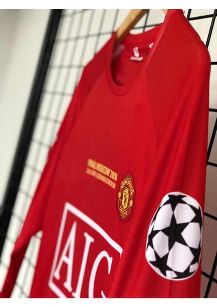 Ronaldo Manchester.unıted. 2008 Moscow. Uzun Kol Yetişkin Forma