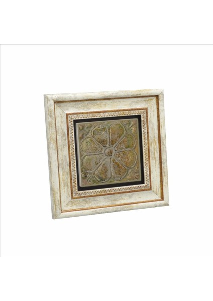 Lotus Çiçeği Tanrıça Anahita'nın Sembolü Baskılı Doğaltaş Tablo (20CMX20CM )(KD-105)