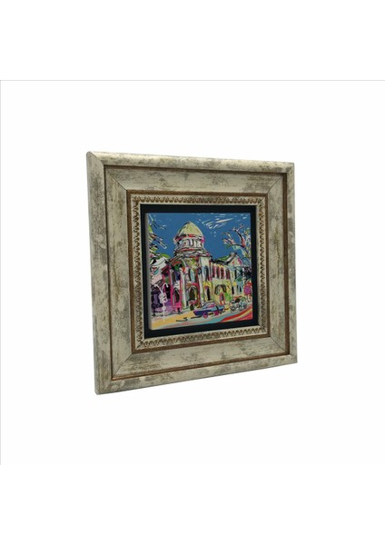 Ukrayna Görseli Baskılı Doğaltaş Tablo (20 x 20 Krg-66) fırsatları