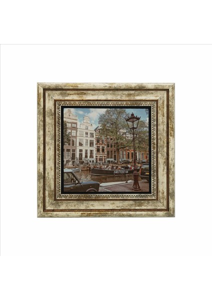 Amsterdam Görseli Baskılı Doğaltaş Tablo (25 x 25 Krg-17) fiyatları