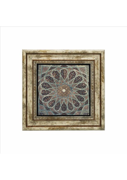 Sa'di-Yi Şirazi Türbesi Kubbesi Baskılı Doğaltaş Tablo (25 x 25 Kd-67)