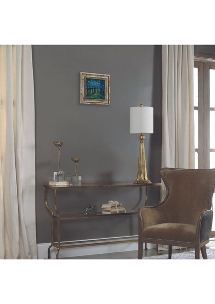 Ren Nehrinde Yıldızlı Bir Gece Baskılı Doğaltaş Tablo (25 x 25 KRG-136) modelleri