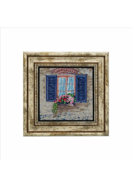 Italya Görseli Baskılı Doğaltaş Tablo (25 x 25 Krg-60)