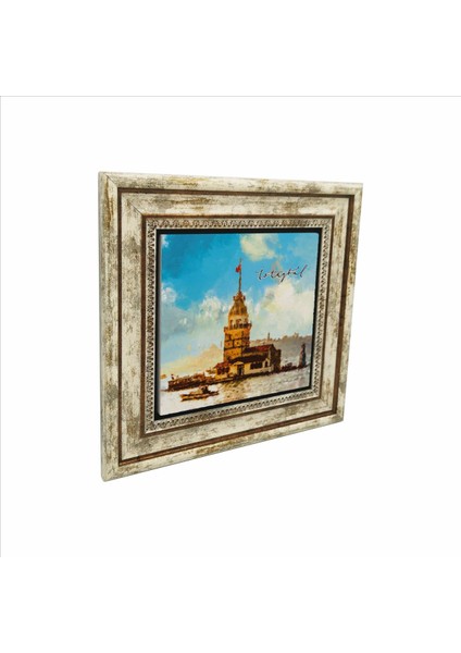 Kız Kulesi Baskılı Doğaltaş Tablo 25X25 Krt-18