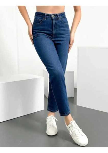 Yüksek Bel Mom Jean Kadın Kot Pantolon modelleri