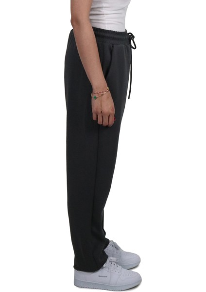 Kadın Modal Kumaş Lastikli Paça Gri Jogger Pantolon fırsatları