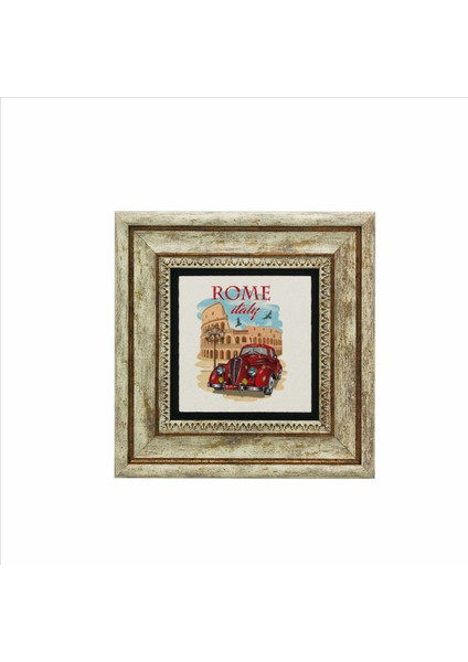 Roma Görseli Baskılı Doğaltaş Tablo (20 x 20 Krg-45) fiyatları