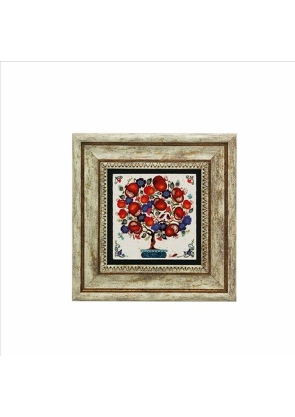 Nar Ağacı Baskılı Doğaltaş Tablo (20X20 KRG-147) modelleri