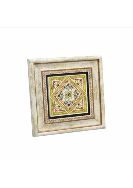 Italyan Deseni Baskılı Doğaltaş Tablo (20CMX20CM )(KD-102)