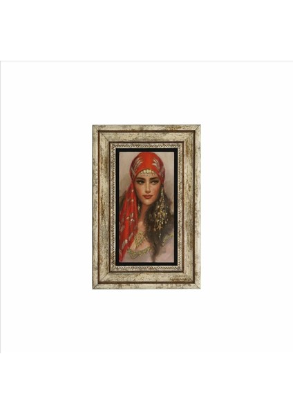Türk Kızı Baskılı Doğaltaş Tablo 20CMX30CM DRT-036 fiyatları