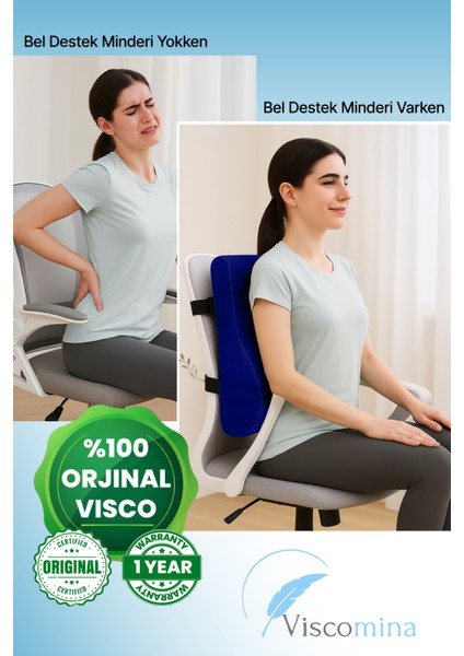 Yeni Nesil Ergonomik Bel Destek Minderi Bel ve Sırt Yastık