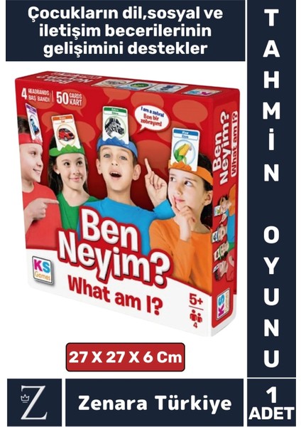 Eğitici Dil Bilgisi Sosyal Beceri Iletişim Ilişki Kurma Gelişimi Eğlenceli Çocuk Oyunu Ben Neyim ?