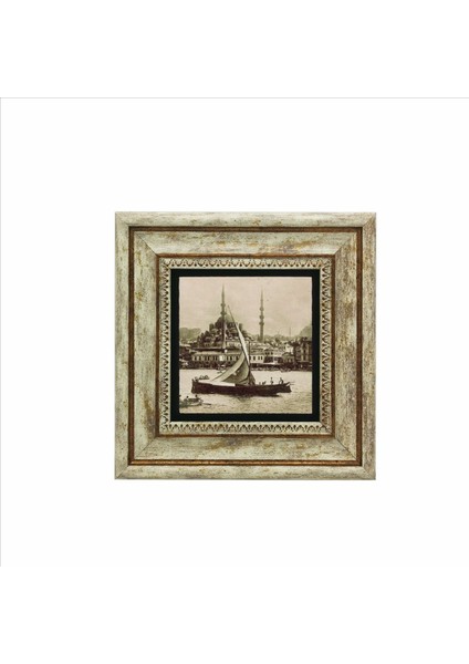 Eminönü Yeni Camii Baskılı Doğaltaş Tablo 20X20 Krt-41