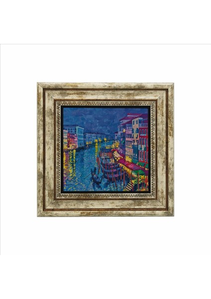 Venedik Görseli Baskılı Doğaltaş Tablo (25 x 25 Krg-49) fiyatları