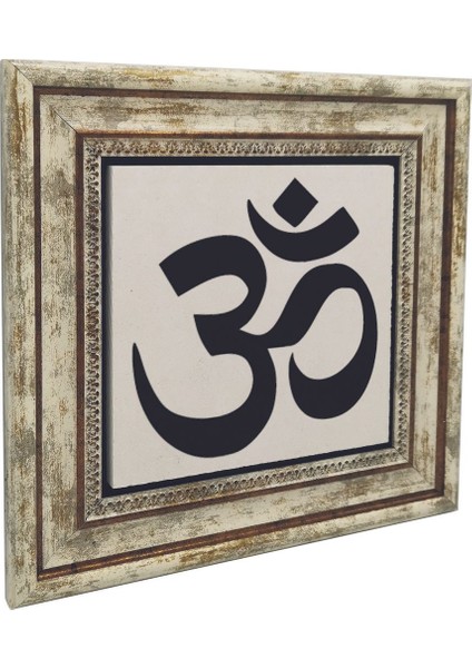 Om Baskılı Doğaltaş Tablo 25X25 KRG-170