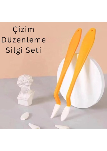 Toz Pastel Çizim Düzenleme Seti (2 Başlık ve 10 Sünger Uç), Eskiz, Krapon, Eva Izolon Boyama Aracı modelleri