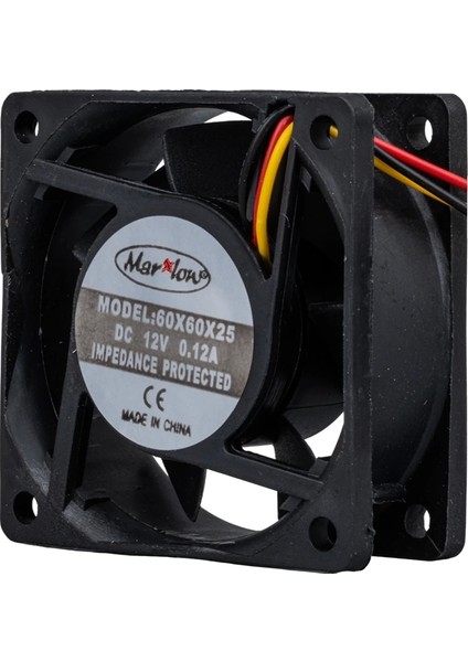 IC-216 Fan 60*60*25MM 12V Dc 3 Kablolu 6x6 Fan