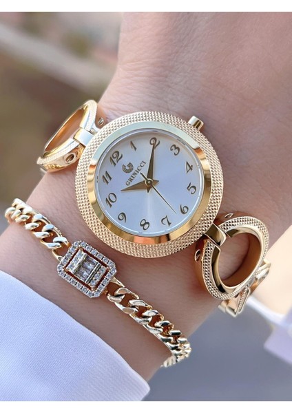 By Revello Grinicci Elite Tasarım 2 Yıl Garantili 5 Atm Suya Dayanıklı Kadın Kol Saati GRC.101.M6