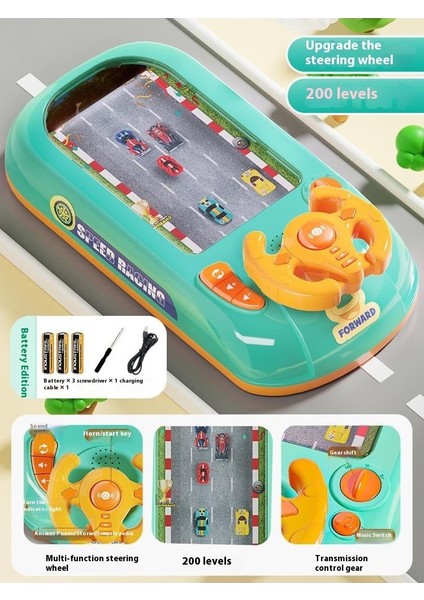 Konsantrasyon Eğitimi Araba Direksiyonu Çocuk Puzzle Masaüstü Oyunu Oyuncaklar Yarış Arabası Atılım Macerası (Yurt Dışından)
