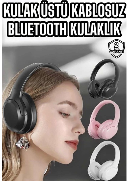 Kablosuz Bluetooth Kulaklık Anc/enc Destekli Kulak Üstü Yüksek Ses Kaliteli