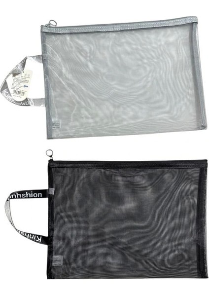 JD-4101 Fermuarlı Saplı Fileli A4 Dosya (Mesh Dosya) - Tekli