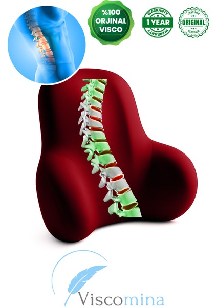 Ergonomik Bel Destek Yastığı Bel Destek Minderi Luxury