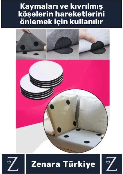 Kendinden Yapışkanlı Iz Bırakmaz Tekrar Kullanılabilir Pratik Halı Kilim Kaydırmaz Cırt Bant 40 Adet fiyatları