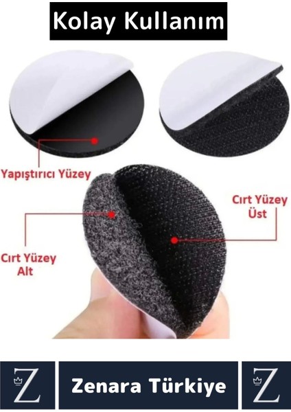 Kendinden Yapışkanlı Iz Bırakmaz Tekrar Kullanılabilir Pratik Halı Kilim Kaydırmaz Cırt Bant 40 Adet fırsatları