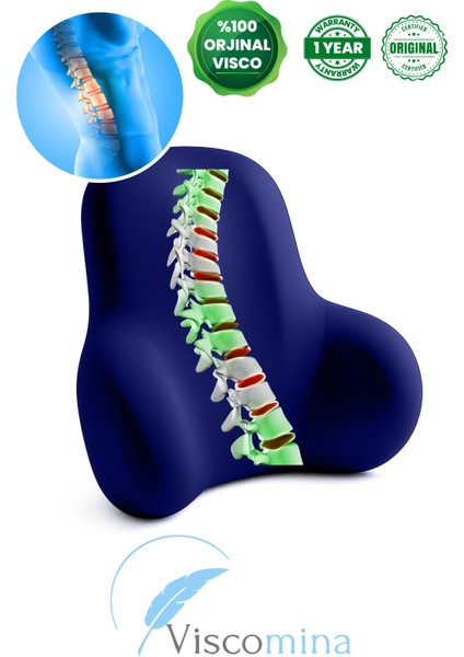 Ergonomik Bel Destek Yastığı Bel Destek Minderi Luxury