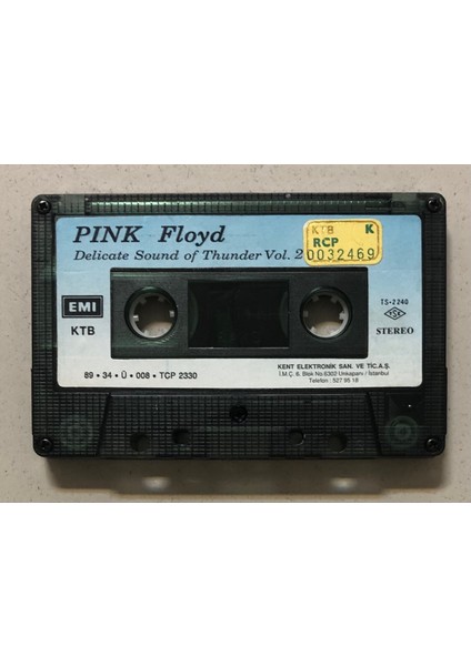 Pink Floyd Delicate Sound Of Thunder Vol 2 Kaset (Kartonet Yokyur Sadece Kasettir Orjnal Dönem Baskı)