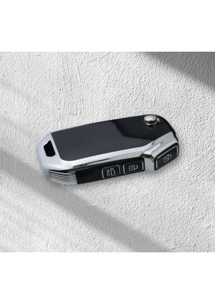 Kia Sportage R Stinger Gt Sorento Ceed CD Cerato Forte Anahtar Kılıfı Siyah/gümüş 2.resime Bakınız
