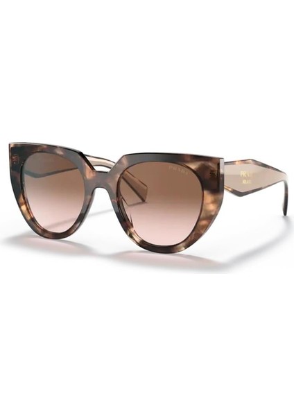 PR 14WS 01R0A 52 Kadın Çekik Çok Renkli Kemik Güneş Gözlüğü