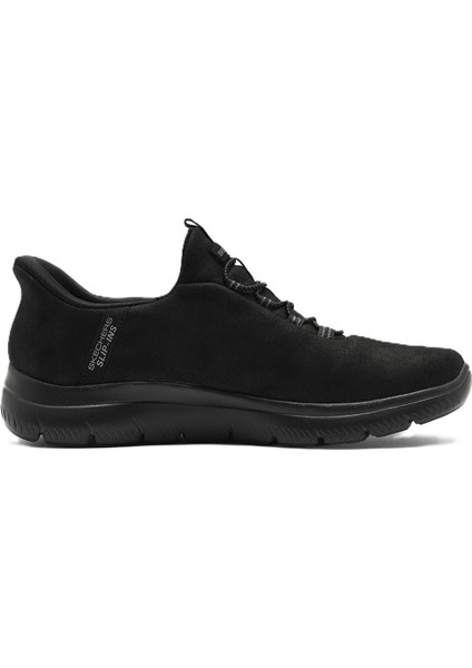Summits-Korlo Memory Foam Mens Sneaker Hafızalı Taban Lastik Bağcıklı Erkek Günlük Spor Ayakkabı Siyah