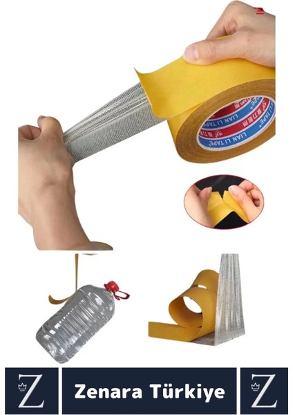 Ultra Güçlü Halı Kilim Kayma Önleyici Sabitleme Yapıştırma Kaymaz Çift Taraflı Bant 48 mm x 5 Metre indirimleri