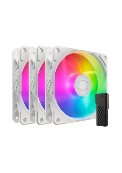 Sickleflow Edge Argb 120MM 3'lü Beyaz Fan Seti